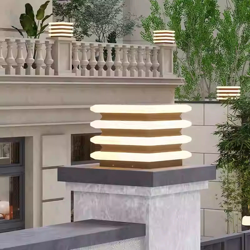 Sunshine Post Light Exterior Water-Resistant Wall Fixture